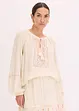 Blusa oversize con ricamo, bonprix