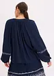 Blusa oversize con ricamo, bonprix