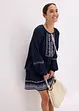 Blusa oversize con ricamo, bonprix