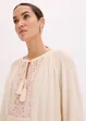 Blusa oversize con ricamo, bonprix