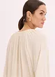 Blusa oversize con ricamo, bonprix