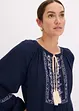 Blusa oversize con ricamo, bonprix