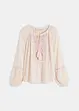 Blusa oversize con ricamo, bonprix