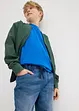 Bermuda lunghi in jeans con elastico in vita, slim fit, bonprix