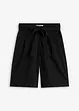 Shorts in twill con cintura da annodare, bonprix