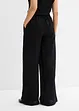 Pantaloni in misto viscosa crinkle strutturato, bonprix
