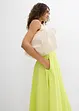 Gonna midi in fresco misto lino, bonprix