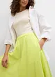 Gonna midi in fresco misto lino, bonprix