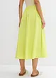 Gonna midi in fresco misto lino, bonprix