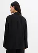 Blazer in misto viscosa crinkle strutturato, bonprix
