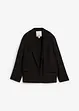 Blazer in misto viscosa crinkle strutturato, bonprix