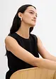 Top in misto viscosa crinkle, bonprix