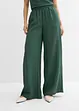 Pantaloni in misto viscosa crinkle strutturato, bonprix