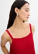 Abito in crêpe stretch con spalline regolabili, bonprix