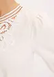 Blusa a maniche corte con pizzo, bonprix