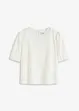 Blusa a maniche corte con pizzo, bonprix
