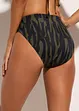 Slip per bikini sgambato a vita alta, bonprix