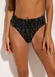 Slip per bikini sgambato a vita alta, bonprix