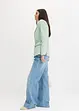 Blazer elasticizzato in twill con cintura da annodare, bonprix