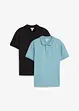 Polo in jersey di puro cotone biologico (pacco da 2), bonprix