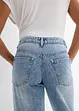 Jeans straight, vita media, bonprix
