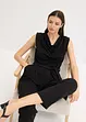 Tuta elegante in jersey con spalline imbottite, bonprix