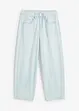 Jeans cropped a palloncino, vita media, bonprix
