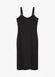 Abito midi in fine satin, bonprix