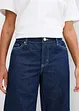 Bermuda in jeans, vita media, bonprix