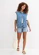 Shorts di jeans, vita alta, bonprix