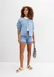 Shorts di jeans, vita alta, bonprix