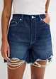Shorts di jeans, vita alta, bonprix
