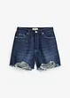 Shorts di jeans, vita alta, bonprix