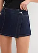 Gonna pantalone in jeans con effetto a portafoglio, bonprix