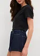 Gonna pantalone in jeans con effetto a portafoglio, bonprix