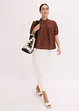 Blusa a maniche corte in mussola, bonprix