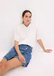 Blusa a maniche corte in mussola, bonprix