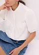 Blusa a maniche corte in mussola, bonprix