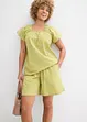 Shorts  con elastico in vita in seersucker di cotone, bonprix