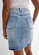 Gonna di jeans low stretch, vita media, bonprix