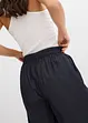Shorts elasticizzati in vita in fresco misto lino, bonprix