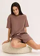 Tuta da casa in jersey alveolare con pantaloncini, bonprix
