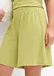 Shorts con elastico in vita in crêpe stropicciato, bonprix