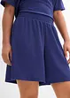 Shorts con elastico in vita in crêpe stropicciato, bonprix