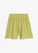 Shorts con elastico in vita in crêpe stropicciato, bonprix