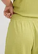 Shorts con elastico in vita in crêpe stropicciato, bonprix