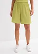 Shorts con elastico in vita in crêpe stropicciato, bonprix