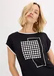 Maglia con stampa e bordi a contrasto, bonprix