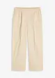 Pantaloni con pinces in cotone elasticizzato, bonprix