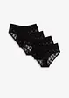 Panty in pizzo con arricciatura (pacco da 4), bonprix